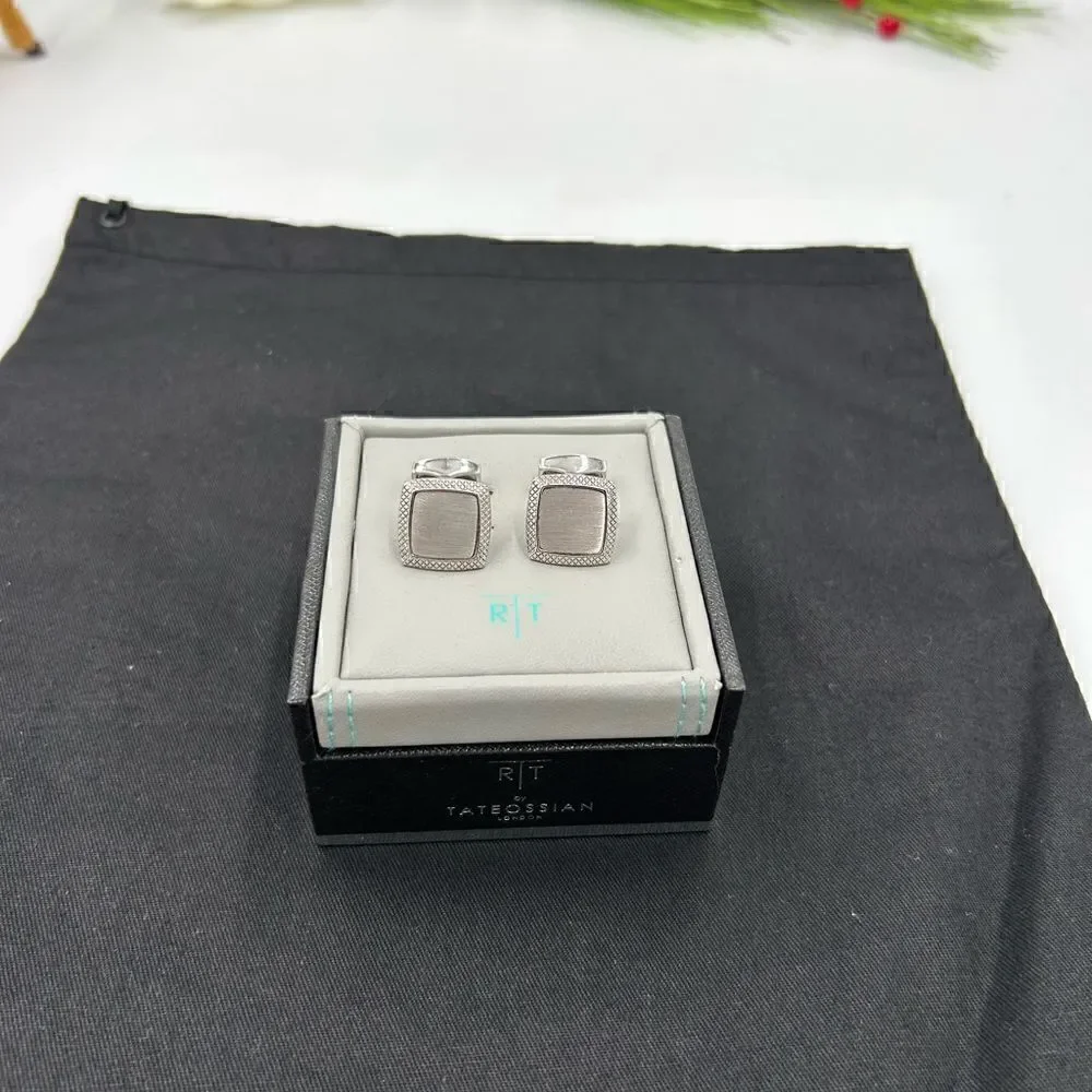 Men’s  Tateossian titanium cufflinks
